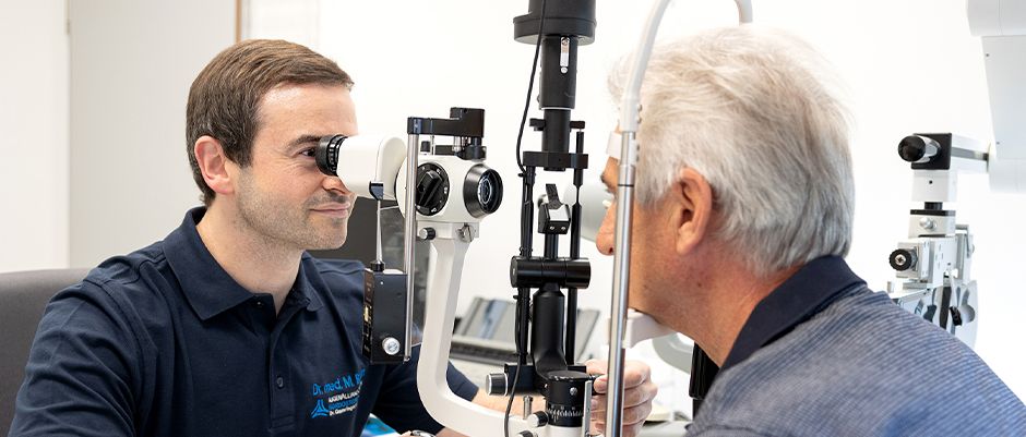 Behandlung von Augenkrankheiten in den Praxen von Dr. Gamringer