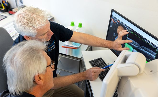 Diagnostik von Augenbeschwerden